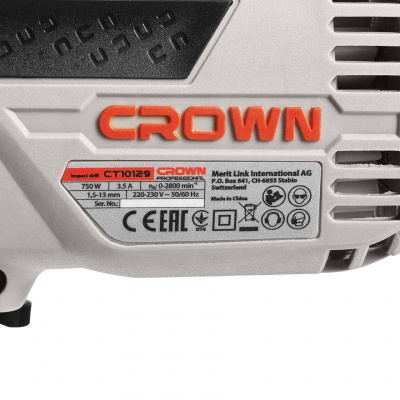 Дрель ударная CROWN CT10129