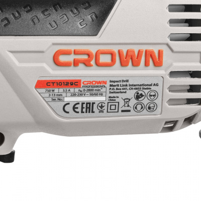 Дрель ударная CROWN CT10129C