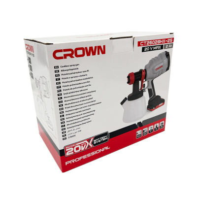 Краскопульт аккумуляторный CROWN CT26028HX-2S